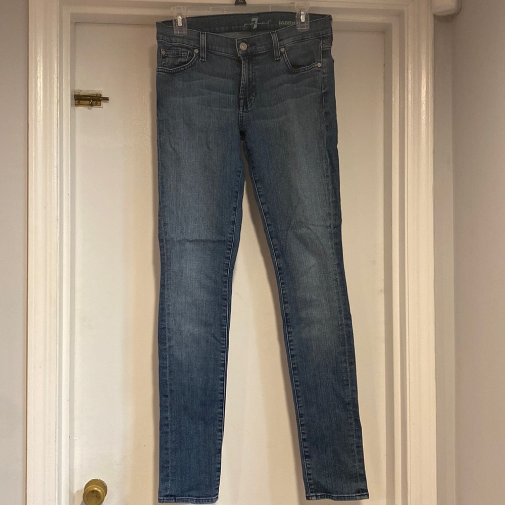 7 for all mankind straight leg blue Jean, size 29.
